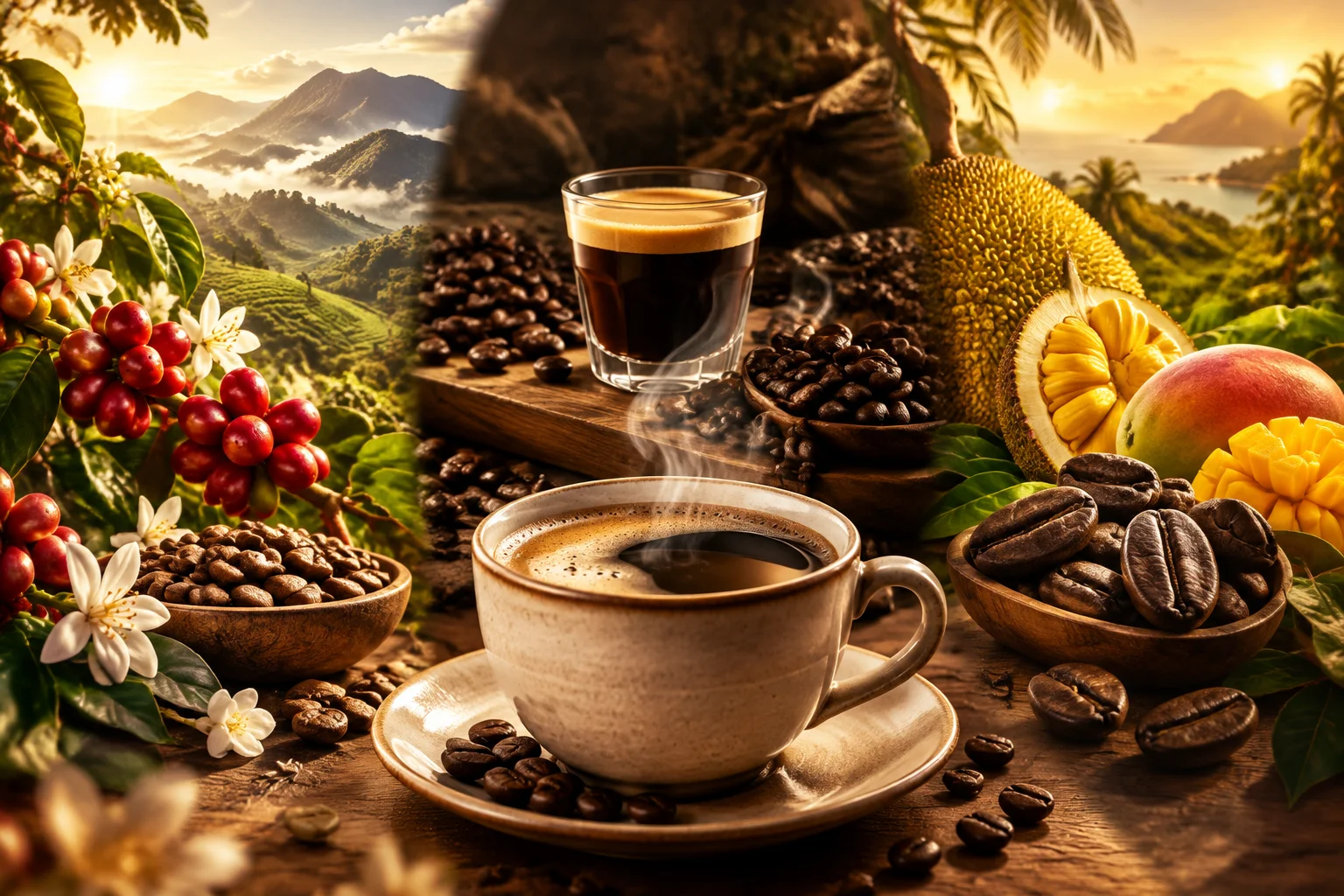 راهنمای جامع انواع دانه‌ی قهوه: عربیکا، روبوستا، لیبریکا و اکسلسا 0002