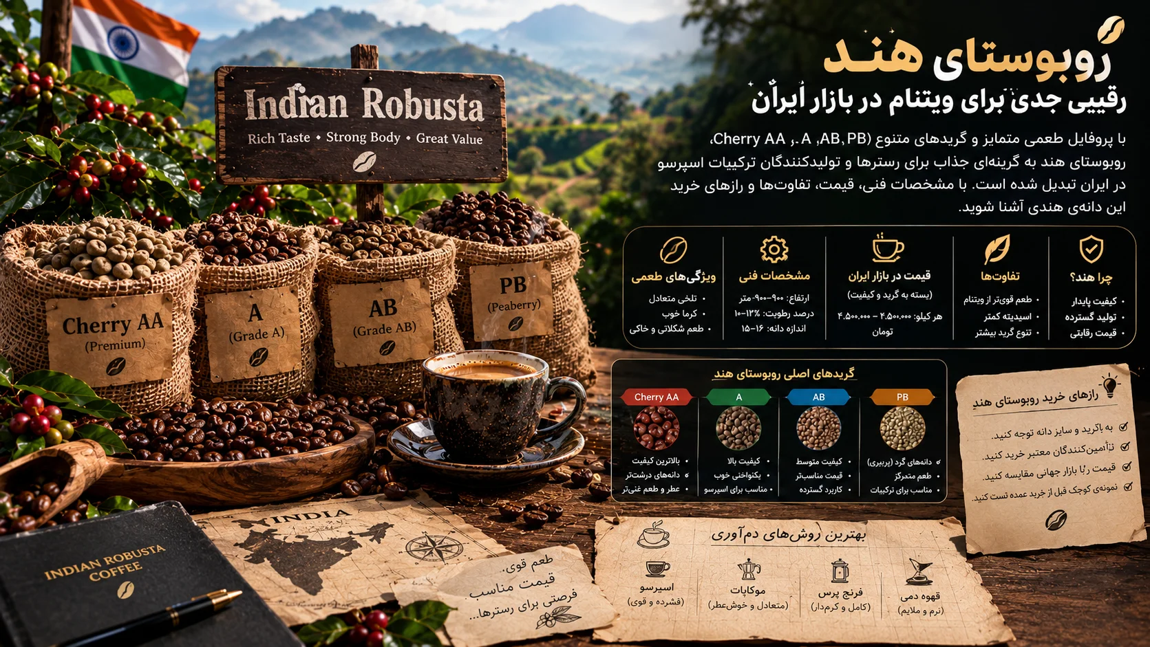 روبوستای هند (Cherry AA، Cherry A، Cherry PB و Cherry AB)؛ رقیب جدی ویتنام در بازار ایران